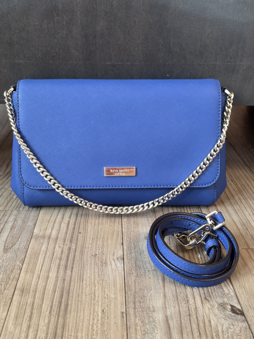 Kate Spade Saffiano Leather Convertible Flap Crossbody Bag